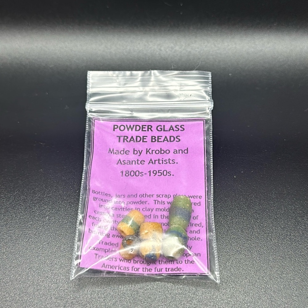 RARE Powder Glass Trade Beads Krobo Asante 1800s Vintage Fur Archeological Find